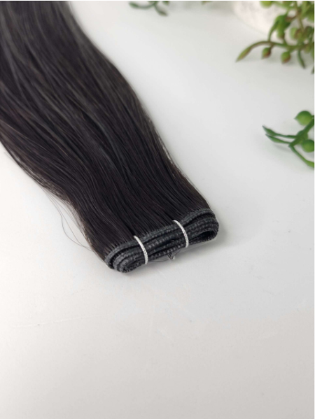 Darkest Brown Genius weft 21" hair extensions 50/100 Grams