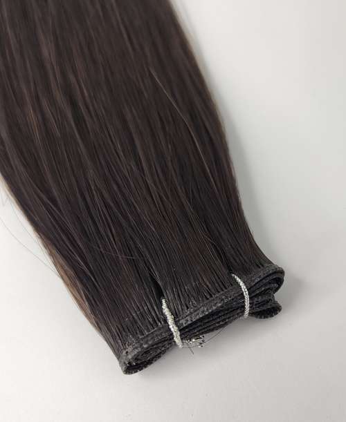 #2 Dark Brown Ingenious Flexi Russian Weft Hair Extensions 20-21"